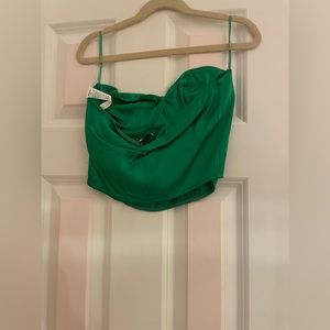 Green Zara Strapless Corset